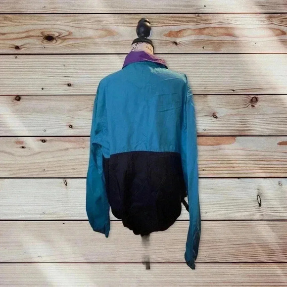 HIND SIZE LARGE BLUE AND PURPLE WIND JACKET - Picture 3 of 4